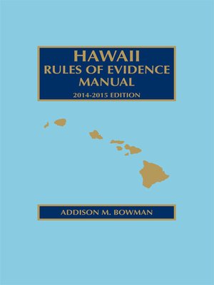 cover image of Hawaii Rules of Evidence